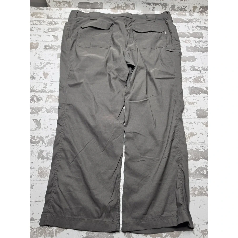 Duluth Trading Co Flex Dry On The Fly 5 pocket Pants Mens 46 x 30 Gray Relax Fit